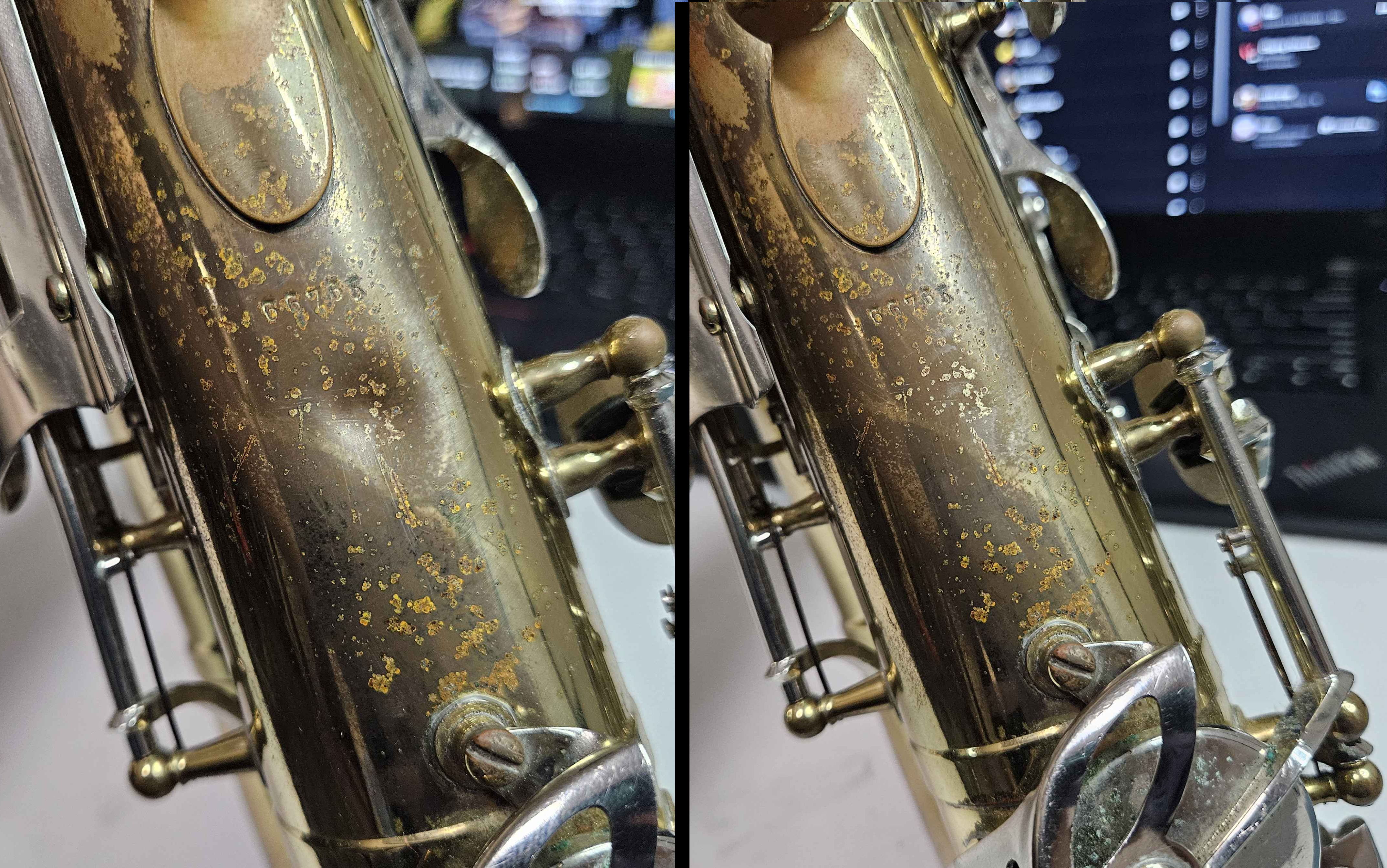 Before and after dentwork